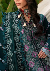 Republic Womenswear- 3PC Unstitched Luxury Dhanak Embroidered Suit - SNW-7166