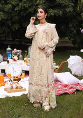 KAHF - 3PC Luxury Lawn Embroidered Suit - SNW-1102