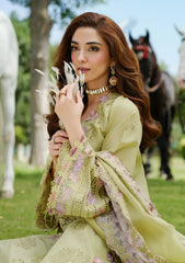 ELAF - Unstitched 3PC Luxury Lawn Embroidered Suit - SNW-1134