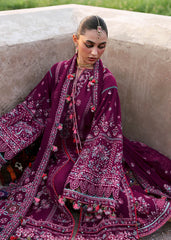 Hussain Rehar - Unstitched 3PC Luxury Lawn Embroidered Suit - SNW-1151