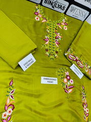 Ethnc - Silk Embroided 2PC Article - SNW-9106