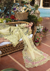 ELAF - Unstitched 3PC Luxury Lawn Embroidered Suit - SNW-1137