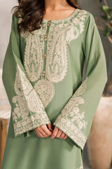 Mirana - Unstitched 3PC Luxury Lawn Embroidered Suit - SNW - 5122
