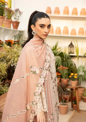 ELAF - 3PC Luxury Lawn Embroidered Suit - SNW-1100