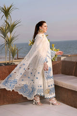Aneelas - Unstitched 3PC Luxury Dhanak Embroidered Suit - SNW-7150