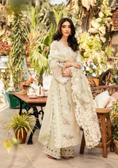 ELAF - Unstitched 3PC Luxury Lawn Embroidered Suit - SNW-1133