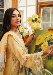 Kahf Embroidered Lawn Suit Unstitched 3 Piece - SNW-1115