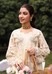 KAHF - 3PC Luxury Lawn Embroidered Suit - SNW-1102