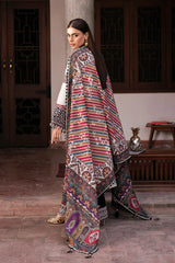 Jazmin - Unstitched 3PC Luxury Lawn Embroidered Suit - SNW - 1126