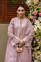 Akbar Aslam - Unstitched  3PC Luxury Lawn Embroidered Suit - SNW-1181