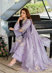 ELAF - Unstitched  3PC Luxury Lawn Embroidered Suit - SNW-1144