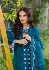 Elaf - 3PC Luxury Dhanak Embroidered Suit - SNW-7125