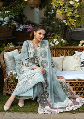 ELAF - Unstitched  3PC Luxury Dhanak Embroidered Suit - USME-018099
