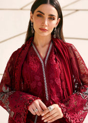 MARIA.B - 3PC Luxury Lawn Embroidered Suit - SNW-1187