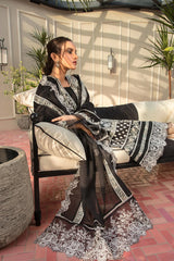 CRIMSON - 3PC Lawn Embroidered Suit - SNW-1114