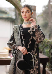 KAHF- Unstitched  3PC Luxury Dhanak Embroidered Suit - SNW-7121