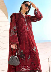 MARIA.B - 3PC Luxury Lawn Embroidered Suit - SNW-1187