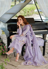 ELAF - Unstitched  3PC Luxury Lawn Embroidered Suit - SNW-1144