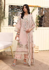 KAHF - 3PC Unstitched Luxury Lawn Embroidered Suit - SNW-1193