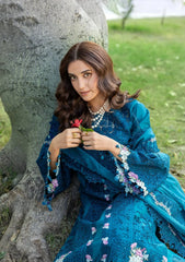 ELAF - Unstitched 3PC Luxury Lawn Embroidered Suit - SNW-1192