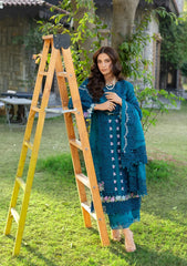 Elaf - 3PC Luxury Dhanak Embroidered Suit - SNW-7125