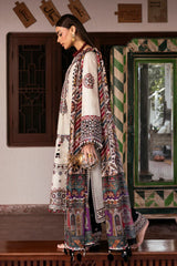 Jazmin - Unstitched 3PC Luxury Lawn Embroidered Suit - SNW - 1126