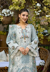 ELAF - Unstitched  3PC Luxury Dhanak Embroidered Suit - USME-018099