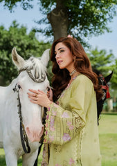 ELAF - Unstitched 3PC Luxury Lawn Embroidered Suit - SNW-1134