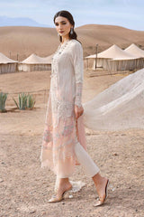 MARIA.B - 3PC Unstitched Luxury Dhanak Embroidered Suit - SNW-7129