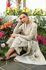 Akbar Aslam - Unstitched  3PC Luxury Dhanak Embroidered Suit - SNW-7123