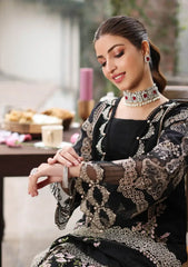 KAHF- Unstitched  3PC Luxury Dhanak Embroidered Suit - SNW-7121