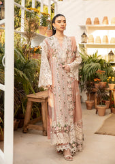 ELAF - 3PC Luxury Lawn Embroidered Suit - SNW-1100