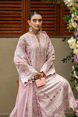 Akbar Aslam - Unstitched  3PC Luxury Lawn Embroidered Suit - SNW-1181