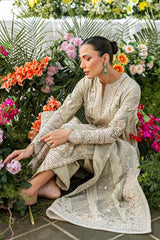Akbar Aslam - 3PC Luxury Lawn Embroidered Suit - SNW-1171