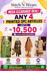 Unstitched 3PC Digital Printed Lawn Articles