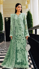 MARIA.B - 3PC Unstitched Luxury Lawn Embroidered Suit - SNW-1201