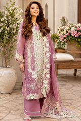 ELAF - Unstitched 3PC Luxury Lawn Embroidered Suit - SNW-1163
