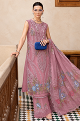 MARIA.B - 3PC Unstitched Luxury Dhanak Embroidered Suit - SNW-7165