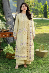 ELAF  - Unstitched 3PC Luxury Viscose Embroidered Suit - SNW-7146