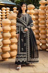 Akbar Aslam - 3PC Luxury Lawn Embroidered Suit - SNW-1186