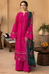 Saira Rizwan- Unstitched  3PC Luxury Lawn Embroidered Suit - SNW - 1140
