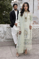 MAHNUR - 3PC Lawn Embroidered Suit - SNW-1123