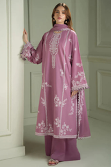 CROSS STITCH - 3PC Luxury Lawn Embroidered Suit - SNW - 5102