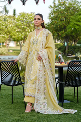 ELAF - Unstitched  3PC Luxury Lawn Embroidered Suit - SNW-1150