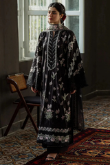 KAHF - Unstitched 3PC Luxury Lawn Embroidered Suit - SNW-1148
