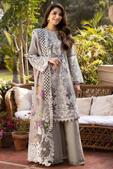 ELAF - Unstitched 3PC Luxury Lawn Embroidered Suit - SNW-1147
