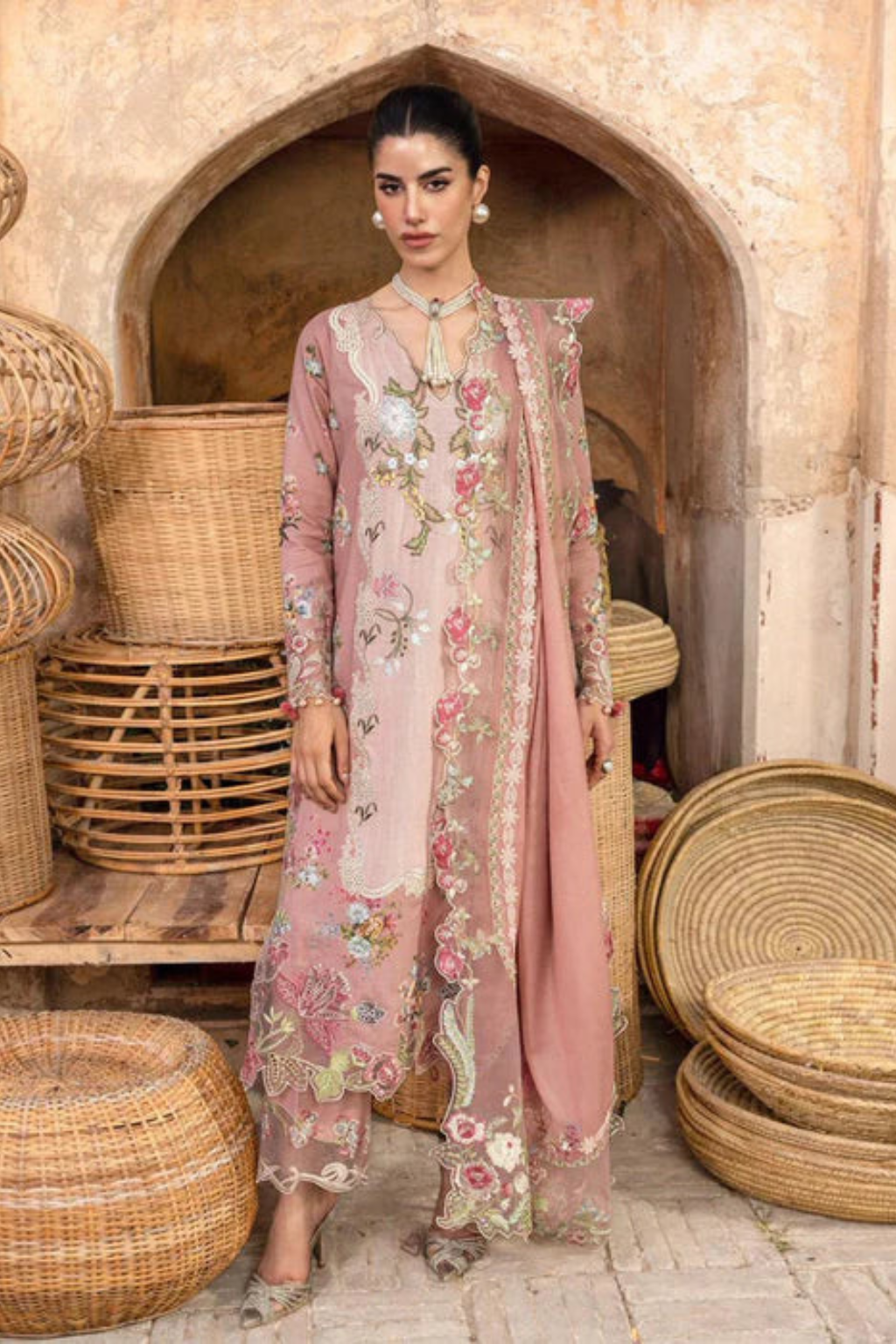 Saira Shakira - Unstitched  3PC Luxury Lawn Embroidered Suit -SNW- 1139