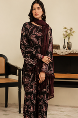 Feathers Unstitched 3pc Digital Bana Dora Printed Lawn-SNW-3190