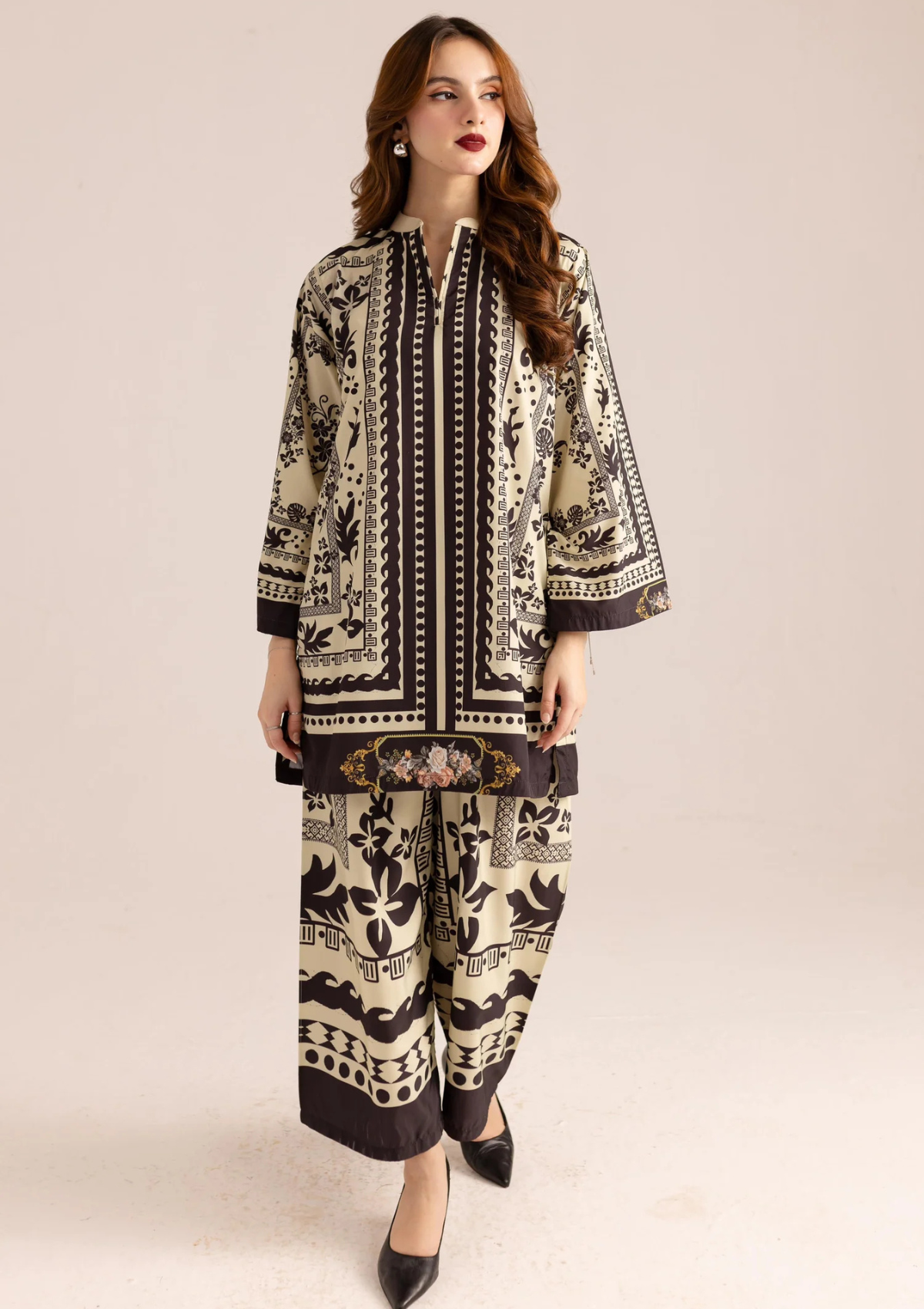Unstitched 3pc Digital Printed Lawn-SNW-3108