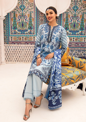 Adan's Libas Unstitched 3pc Digital Printed  Bana Dora Lawn-SNW-3106